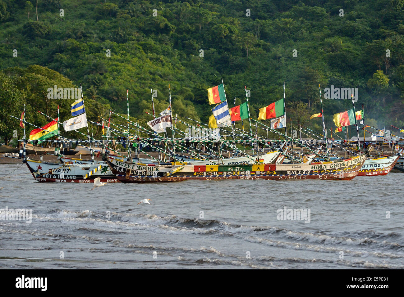 Fishing boats, Limbe, SouthWest Province, Cameroon Stock Photo Alamy