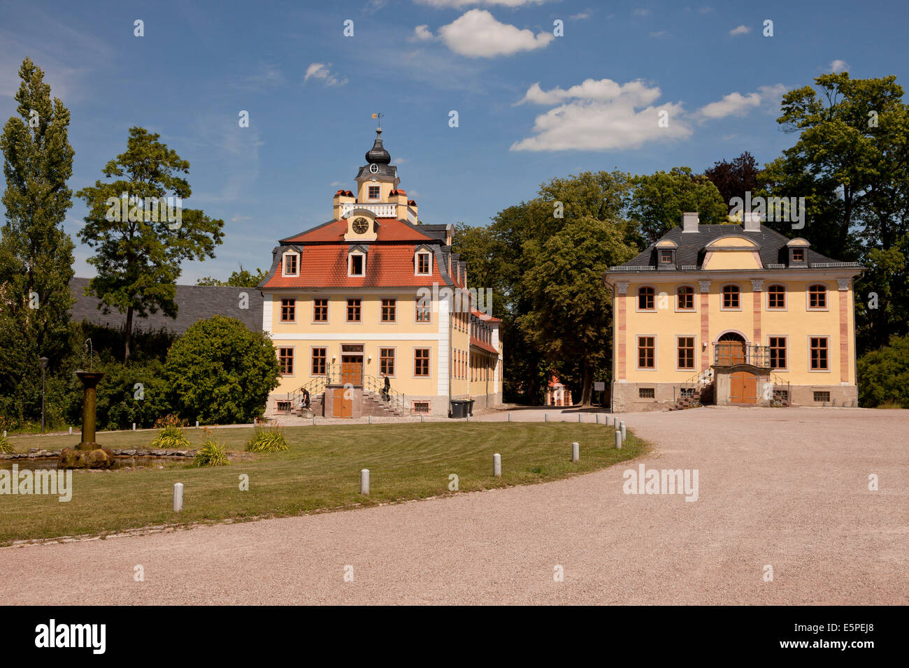 Cavalier Houses, Belvedere Castle, Weimar, Thuringia, Germany Stock