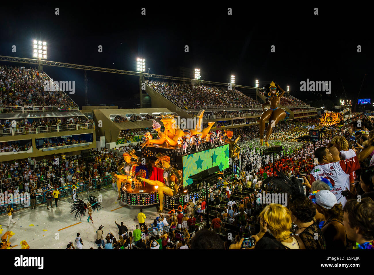 Samba Parade, Rio Carnival, Rio de Janeiro, Brazil Stock Photo