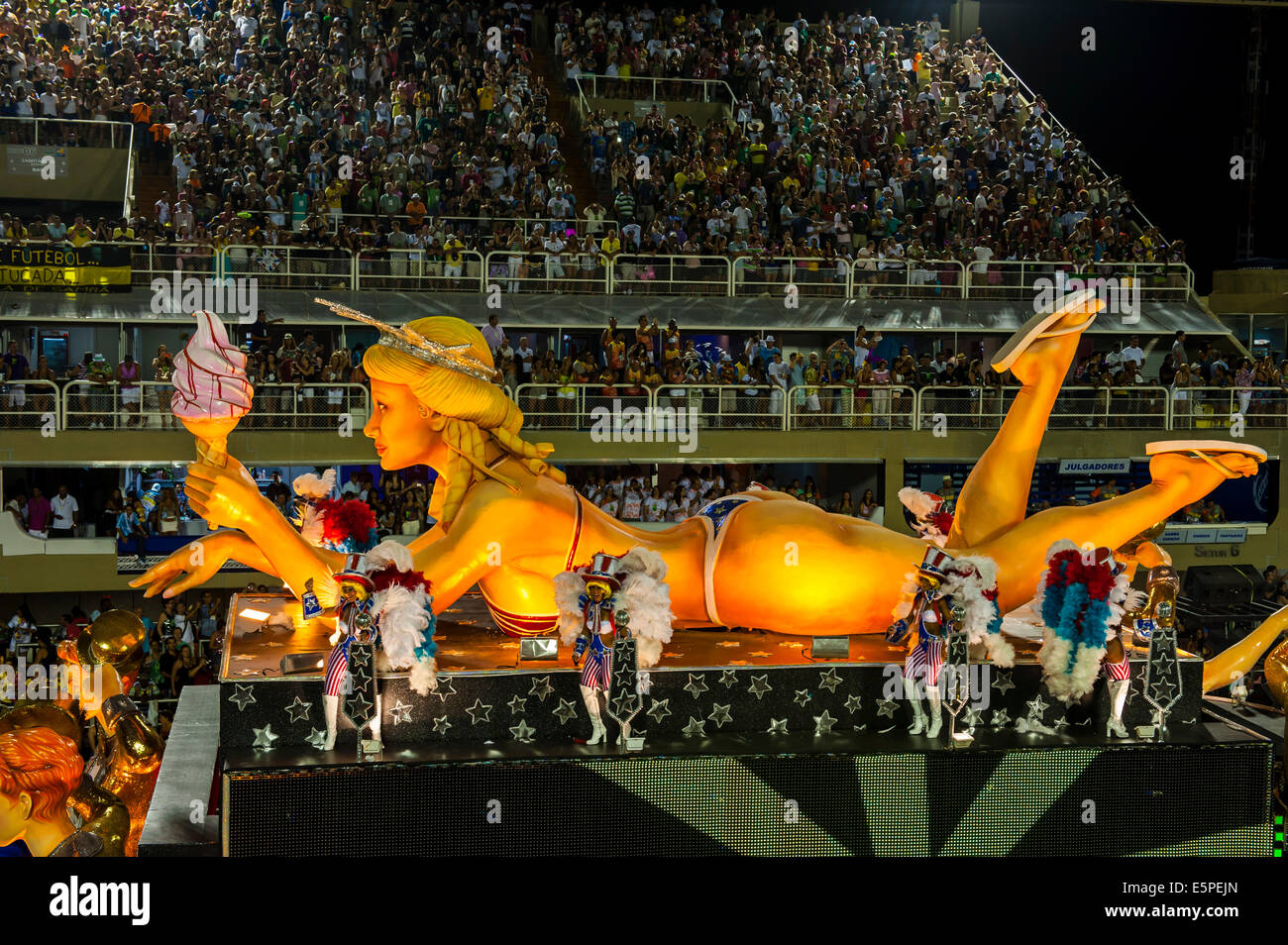 Samba Parade, Rio Carnival, Rio de Janeiro, Brazil Stock Photo