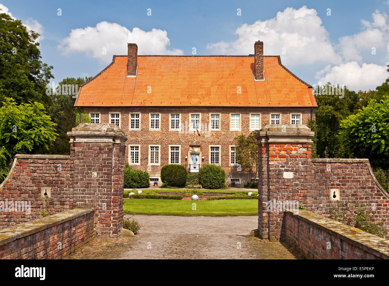Haus Venne moated castle, Drensteinfurt, Munsterland, North Rhine-Westphalia, Germany Stock Photo