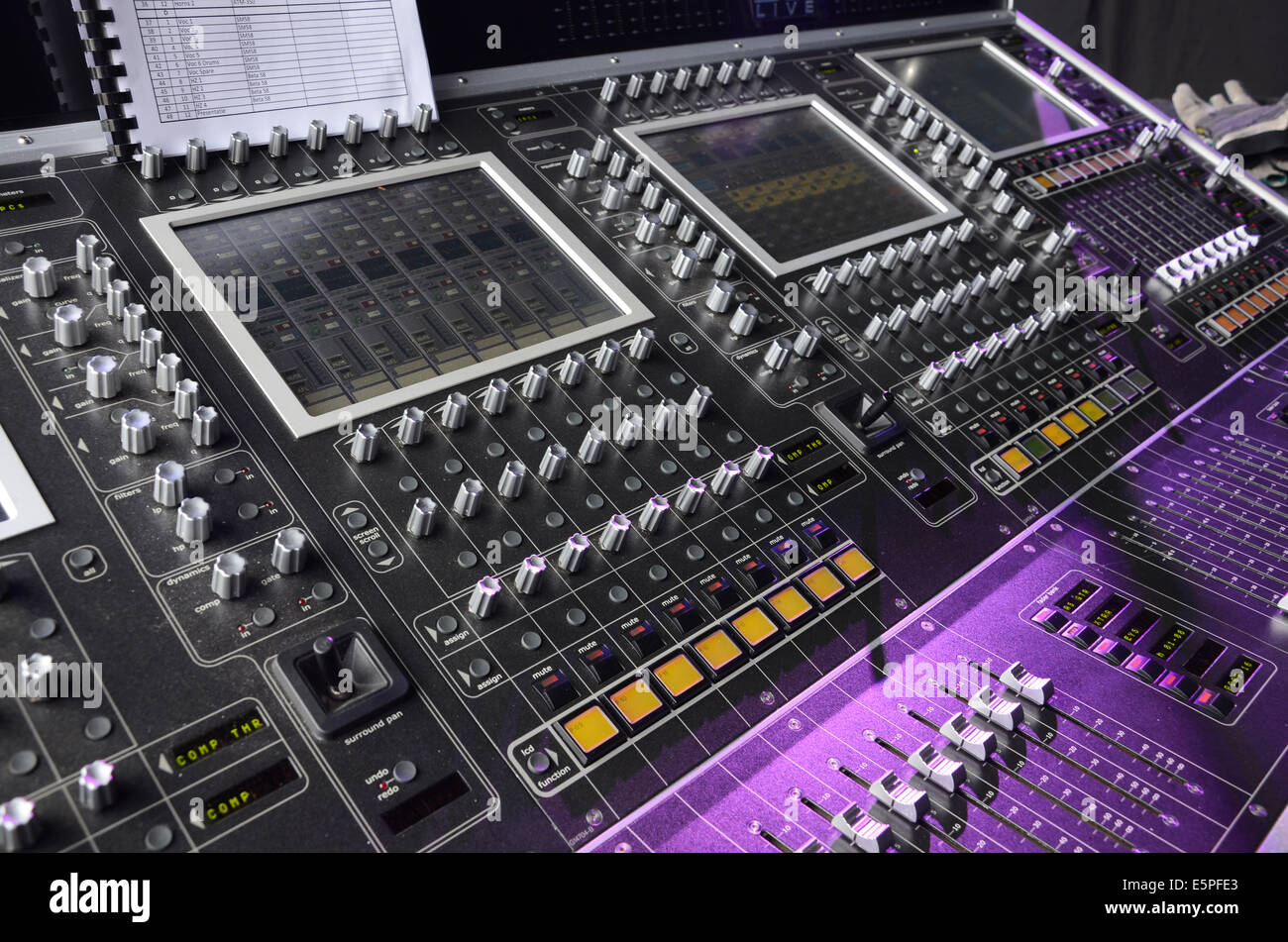 stage equipment at concert Stock Photo Alamy
