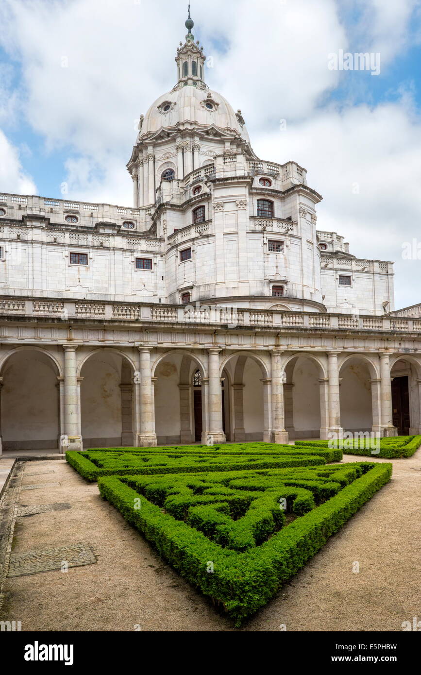 Basilica Dome, Mafra National Palace, Mafra, Lisbon Coast, Portugal, Europe Stock Photo
