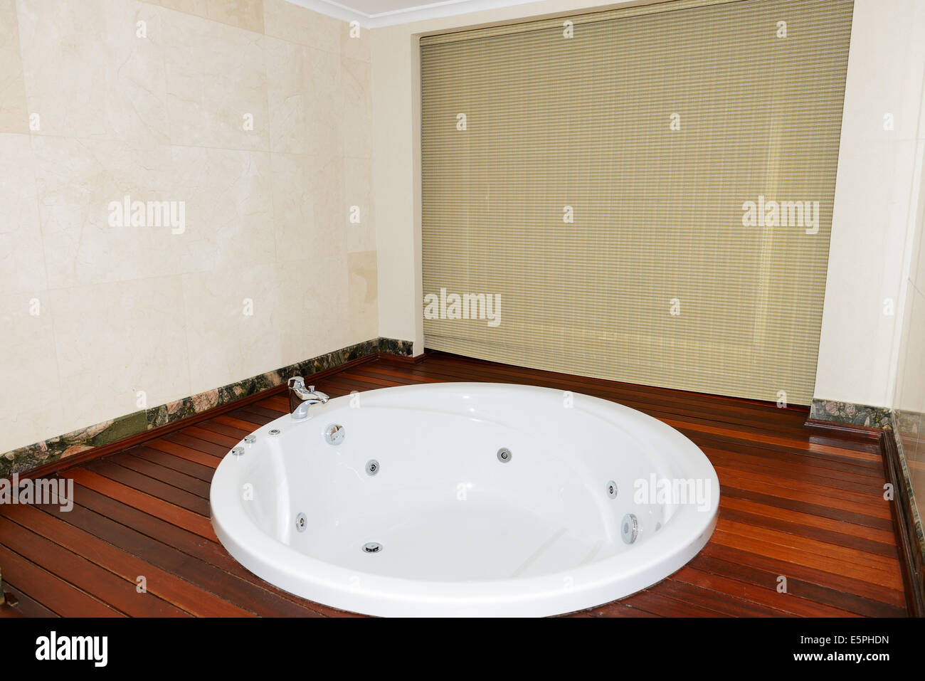 Luxury apartment with jacuzzi bathroom, Antalya, Turkey Stock Photo