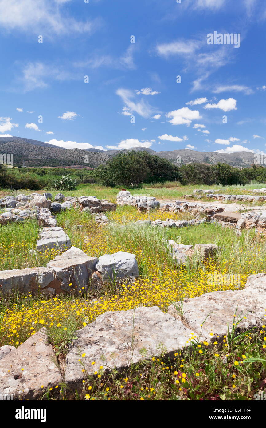Minoian Palace, excavation site, Malia, Heraklion, Crete Island, Crete