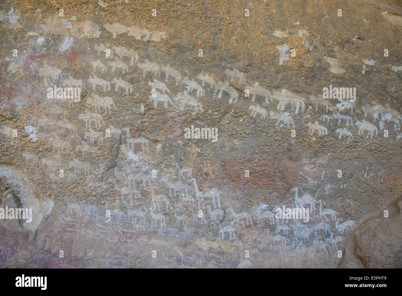 Ancient rock paintings at the Pre-Aksumite settlement of Qohaito, Eritrea, Africa Stock Photo