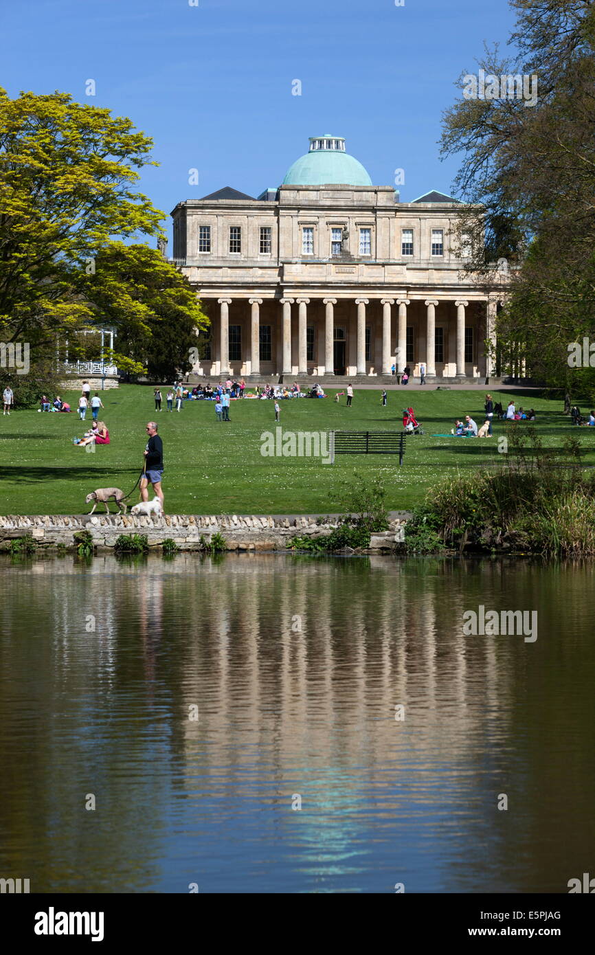 Pittville Pump Room, Pittville Park, Cheltenham, Gloucestershire, England, United Kingdom, Europe Stock Photo