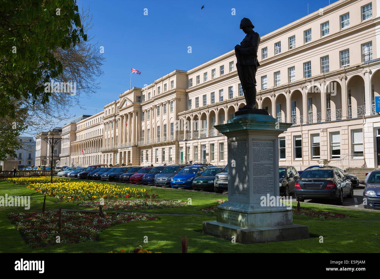 The Promenade and Municipal Offices, Cheltenham, Gloucestershire, England, United Kingdom, Europe Stock Photo