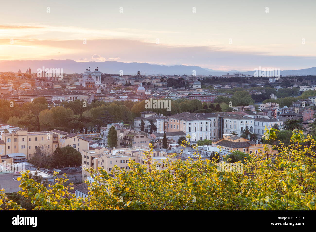 The view over the rooftops of Rome from Gianicolo Stock Photo - Alamy