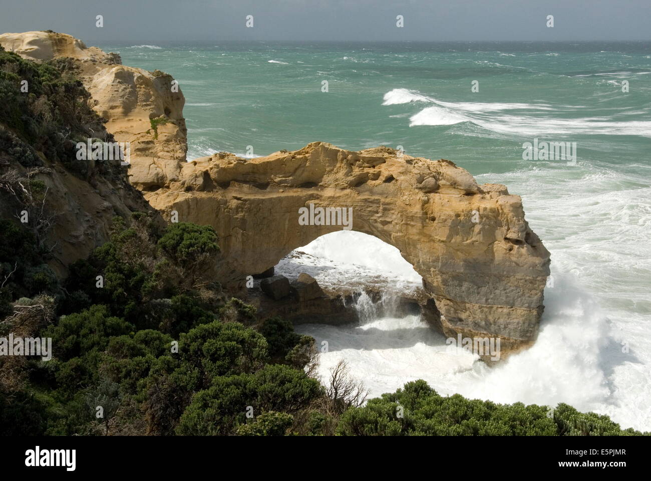 The Arch, in limestone cliff, Peterborough, Great Ocean Road, Victoria, Australia, Pacific Stock Photo