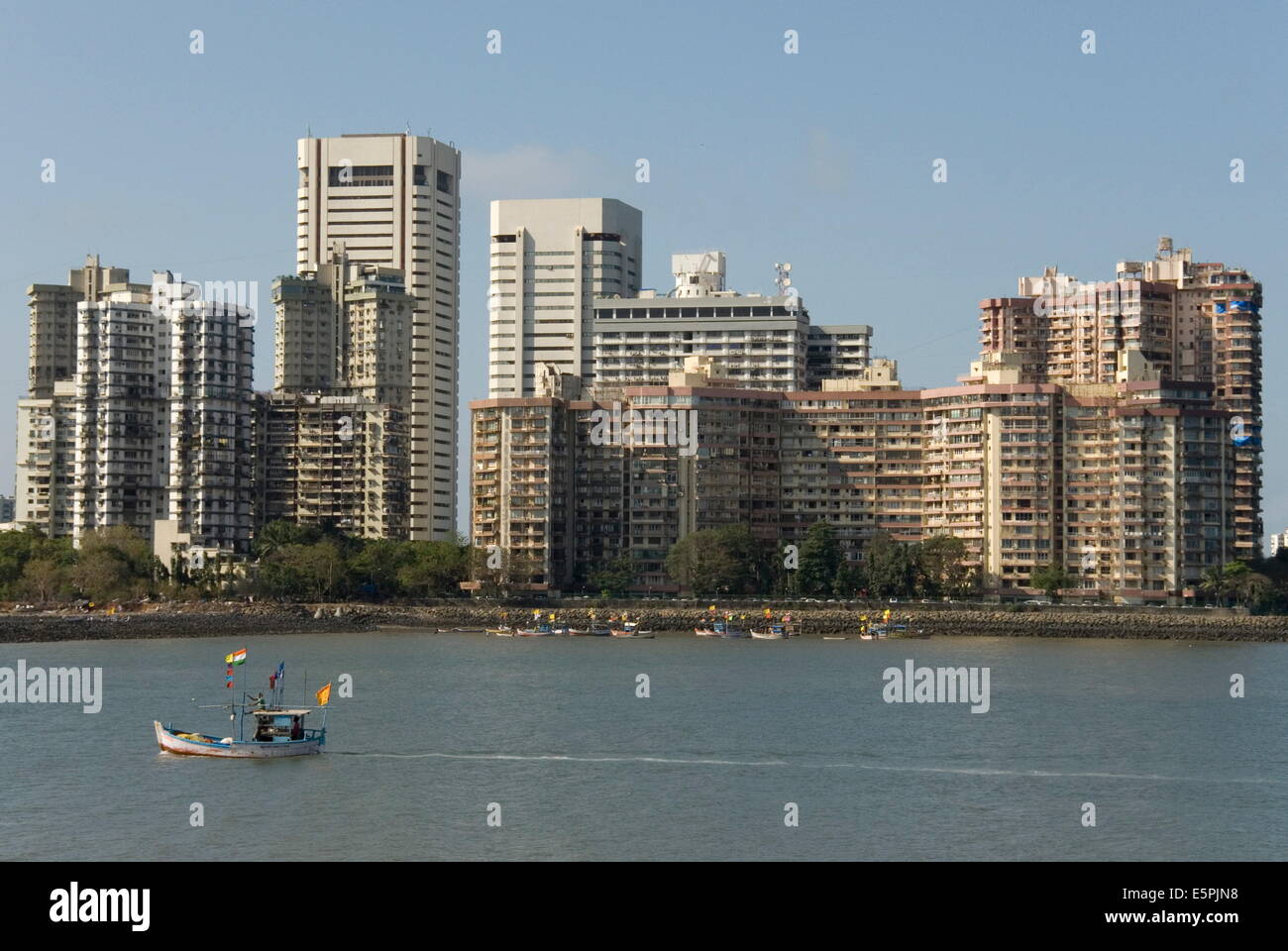 High-rises of southern Colaba, Mumbai, India, Asia Stock Photo