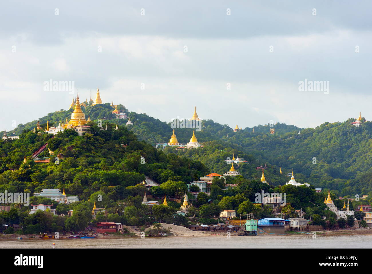 Sagaing Hill stupas, Mandalay, Myanmar (Burma), Asia Stock Photo