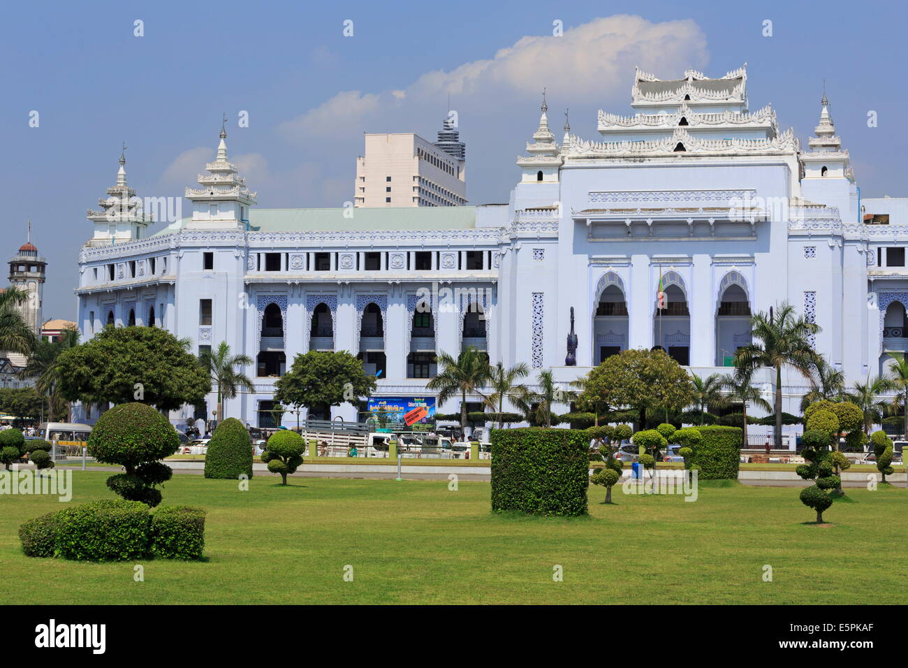 Yangon City Hall, Yangon (Rangoon), Myanmar (Burma), Asia Stock Photo