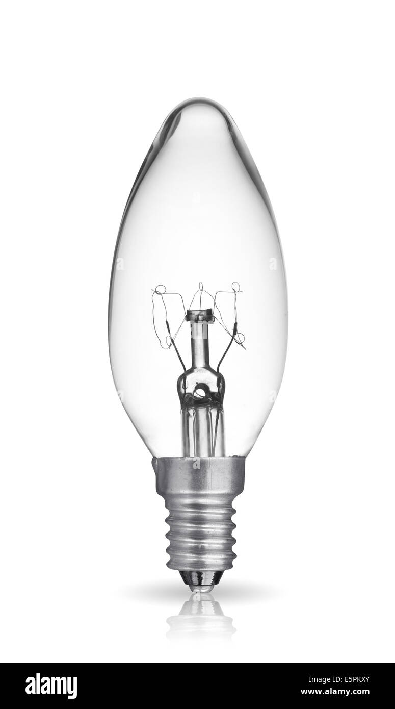 Light bulb isolated on white background Stock Photo - Alamy
