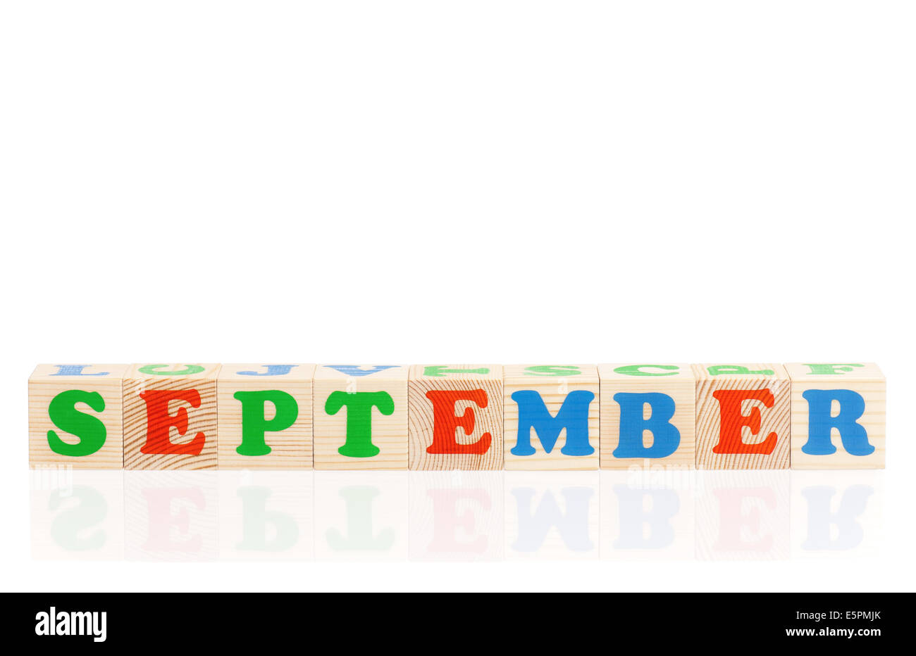 Word september Stock Photo
