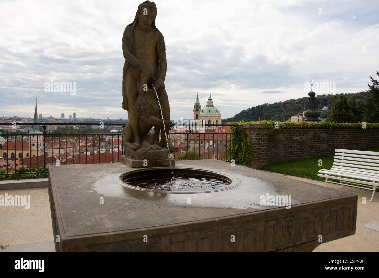 Statue in the South Gardens of Prague Castle, Czech Republic Stock Photo