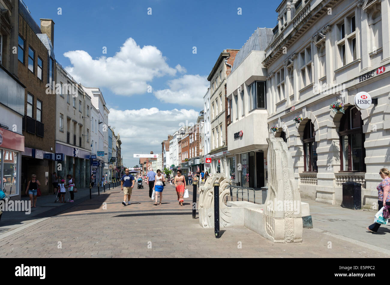 Westgate Street in Gloucester Stock Photo