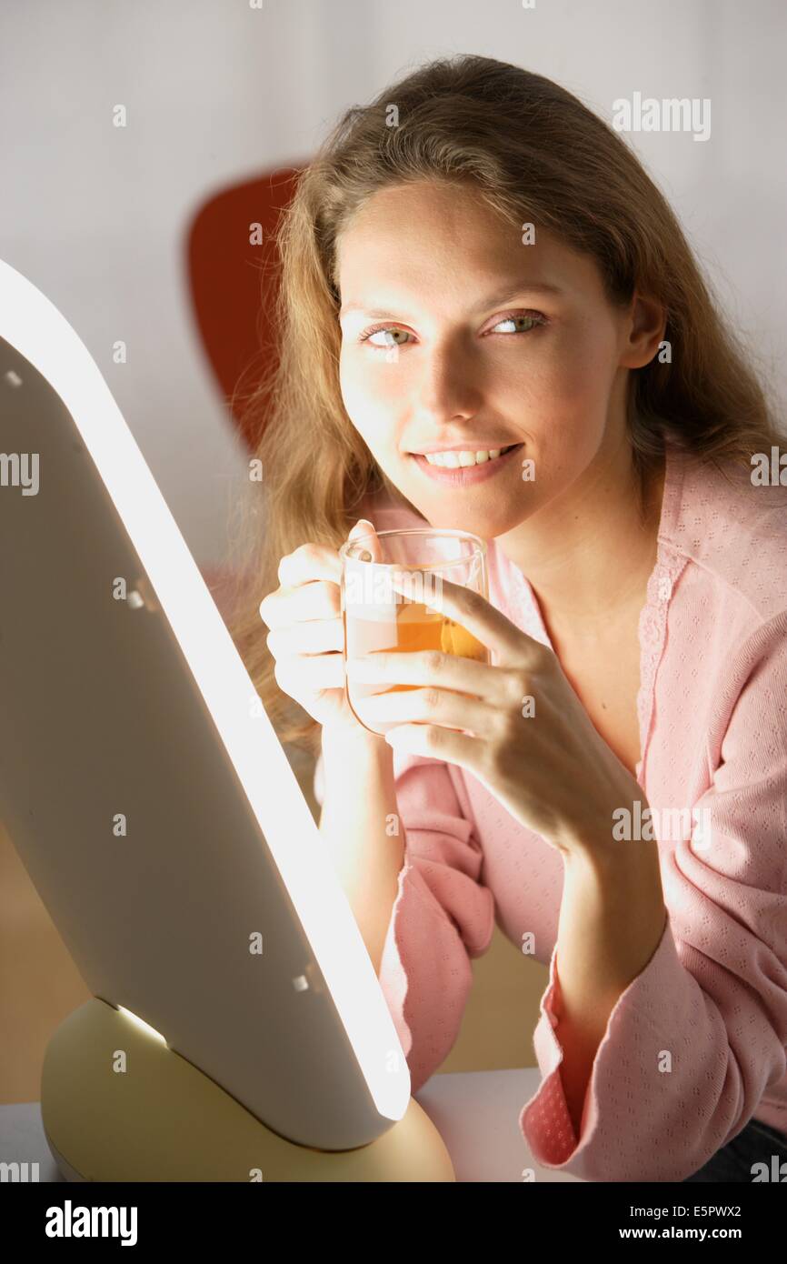 Seasonal affective disorder, light therapy, or phototherapy, treatment