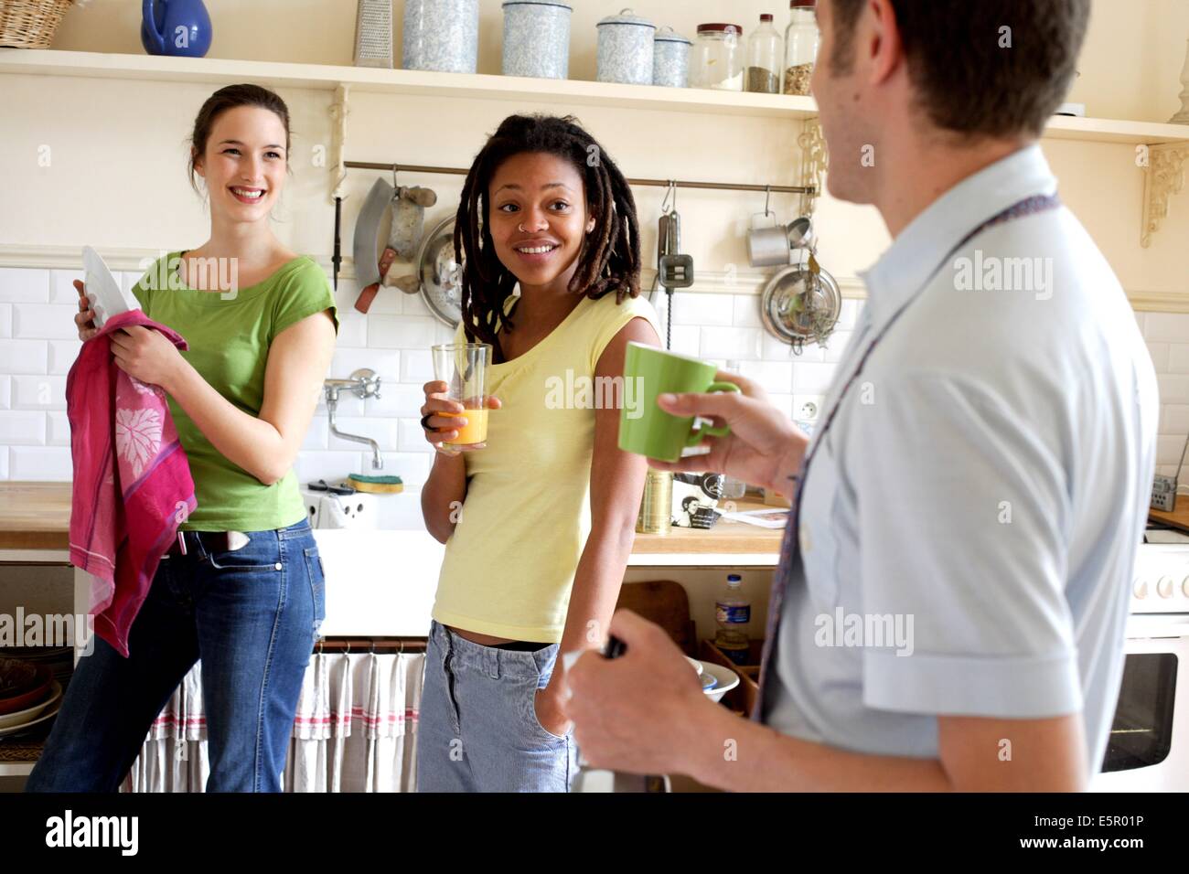 Young people, Roommate. Stock Photo