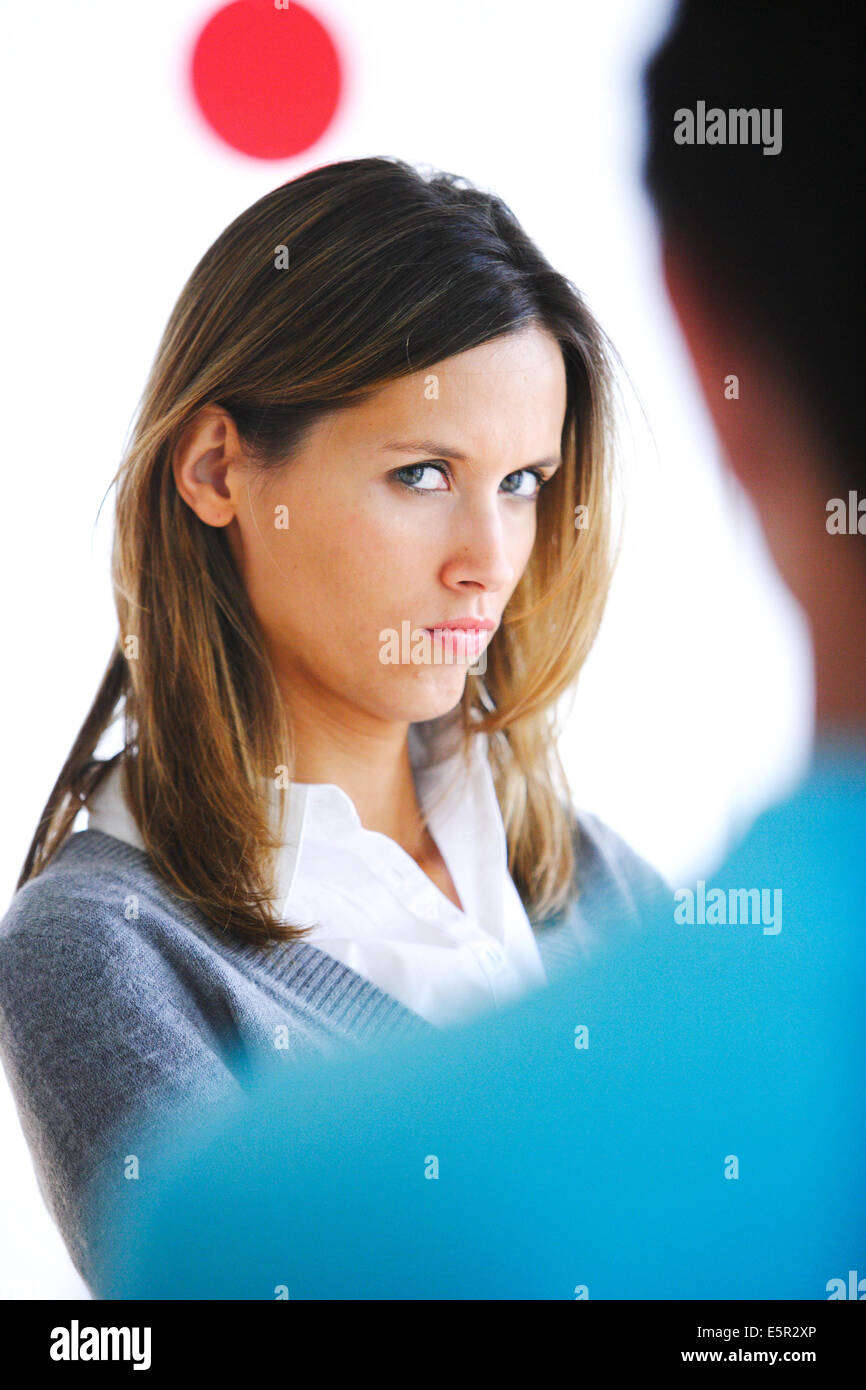 Woman with her partner Stock Photo - Alamy