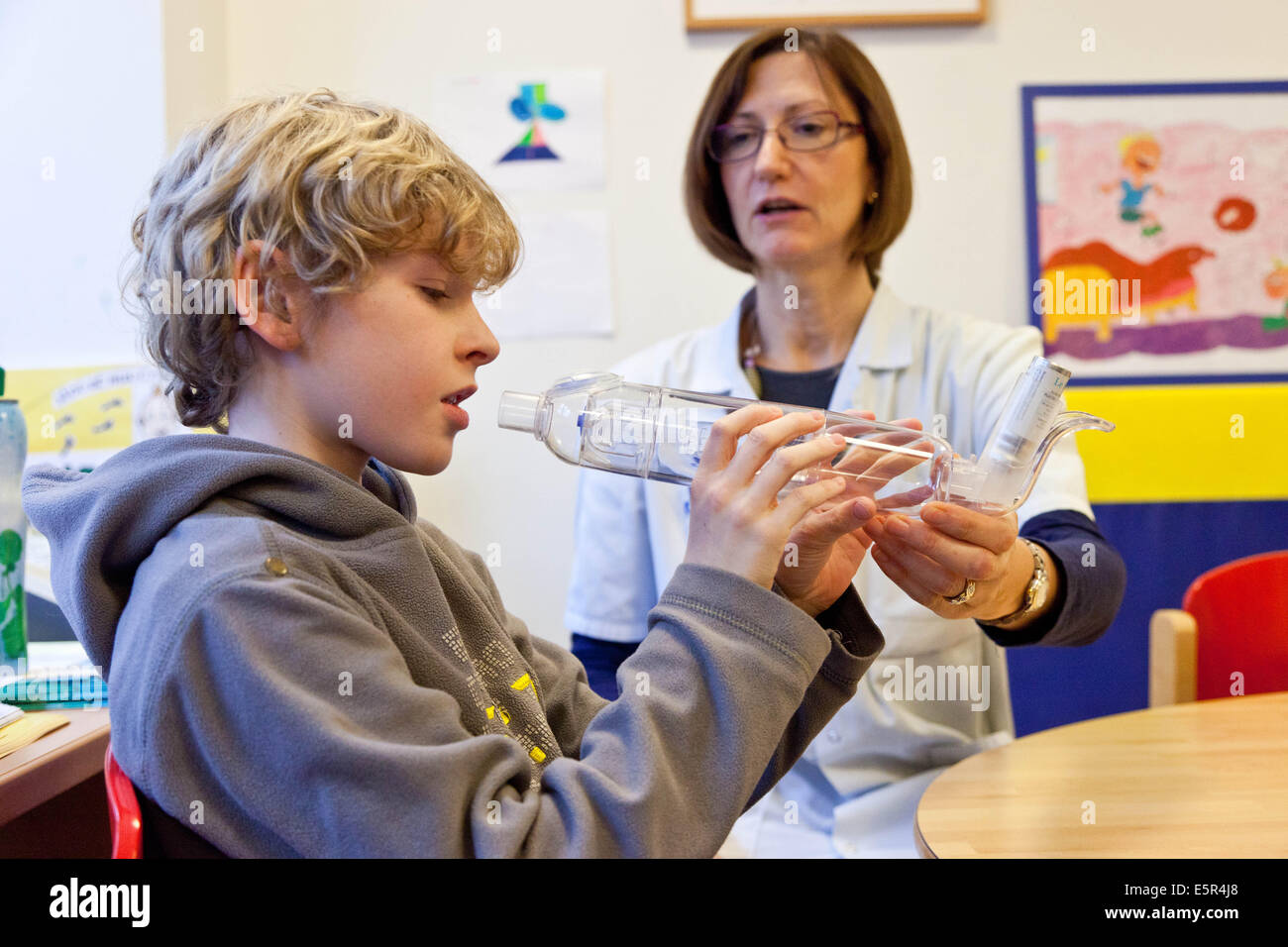 Asthma center, Robert Debré hospital, Paris, France Stock Photo Alamy