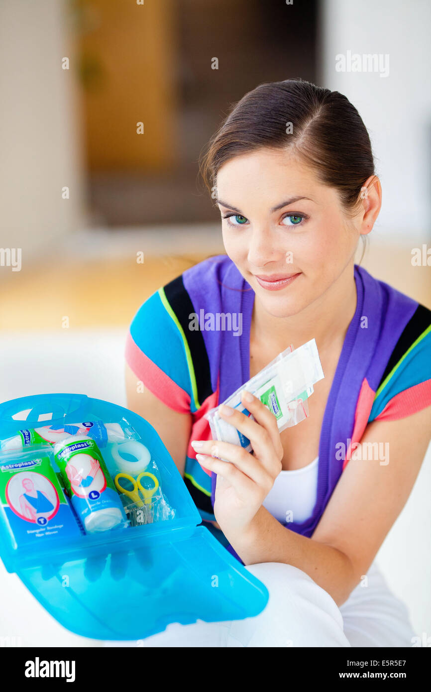 First aid kit. Stock Photo