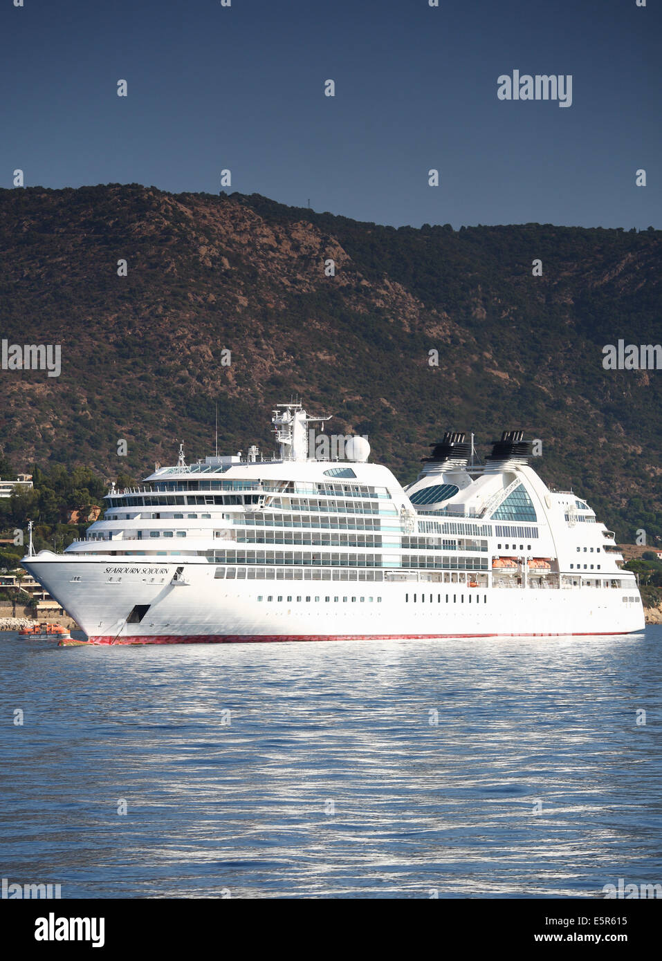 seabourn sojourn, le lavandou south of france Stock Photo