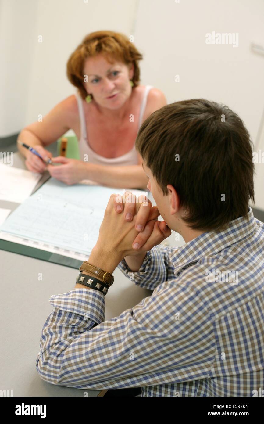 Medico-psychiatric unit for teenagers and young adults, managed by Dr Rachel Bocher, Nantes hospital, France. Stock Photo