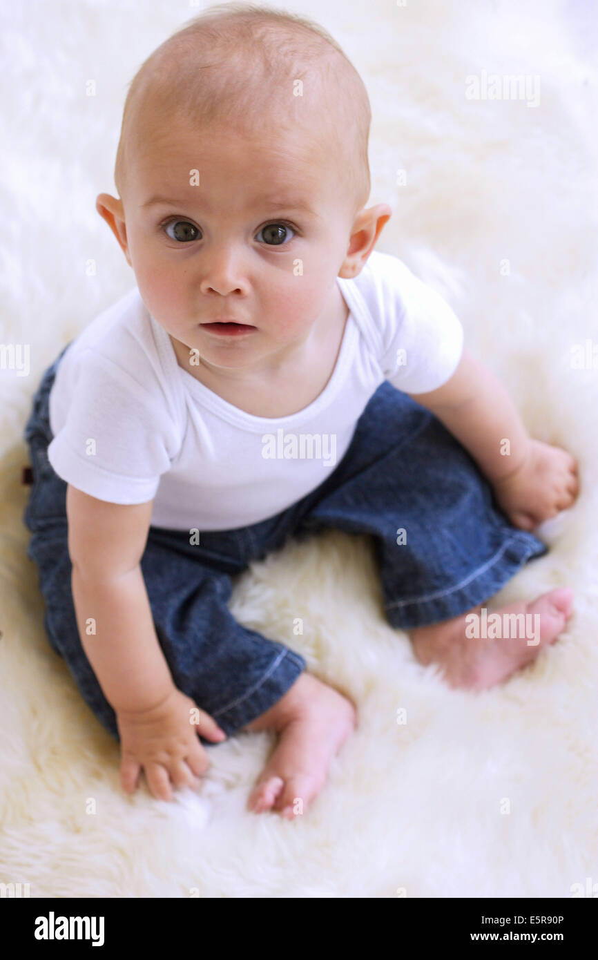 Portrait of 7 month old baby Stock Photo Alamy