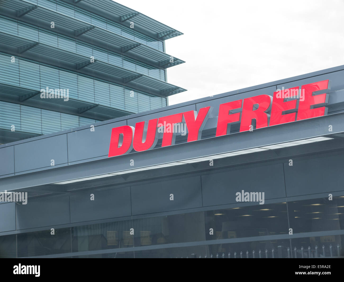 duty free shop Stock Photo