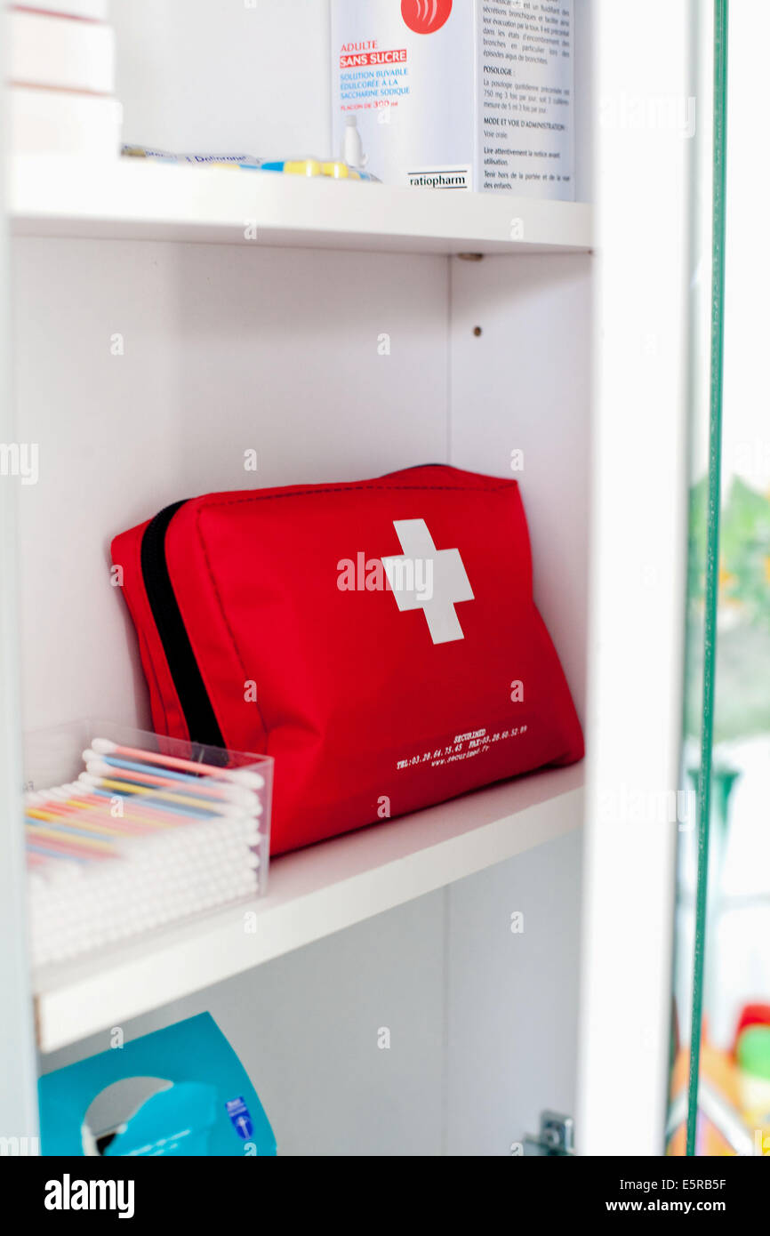 First aid kit. Stock Photo