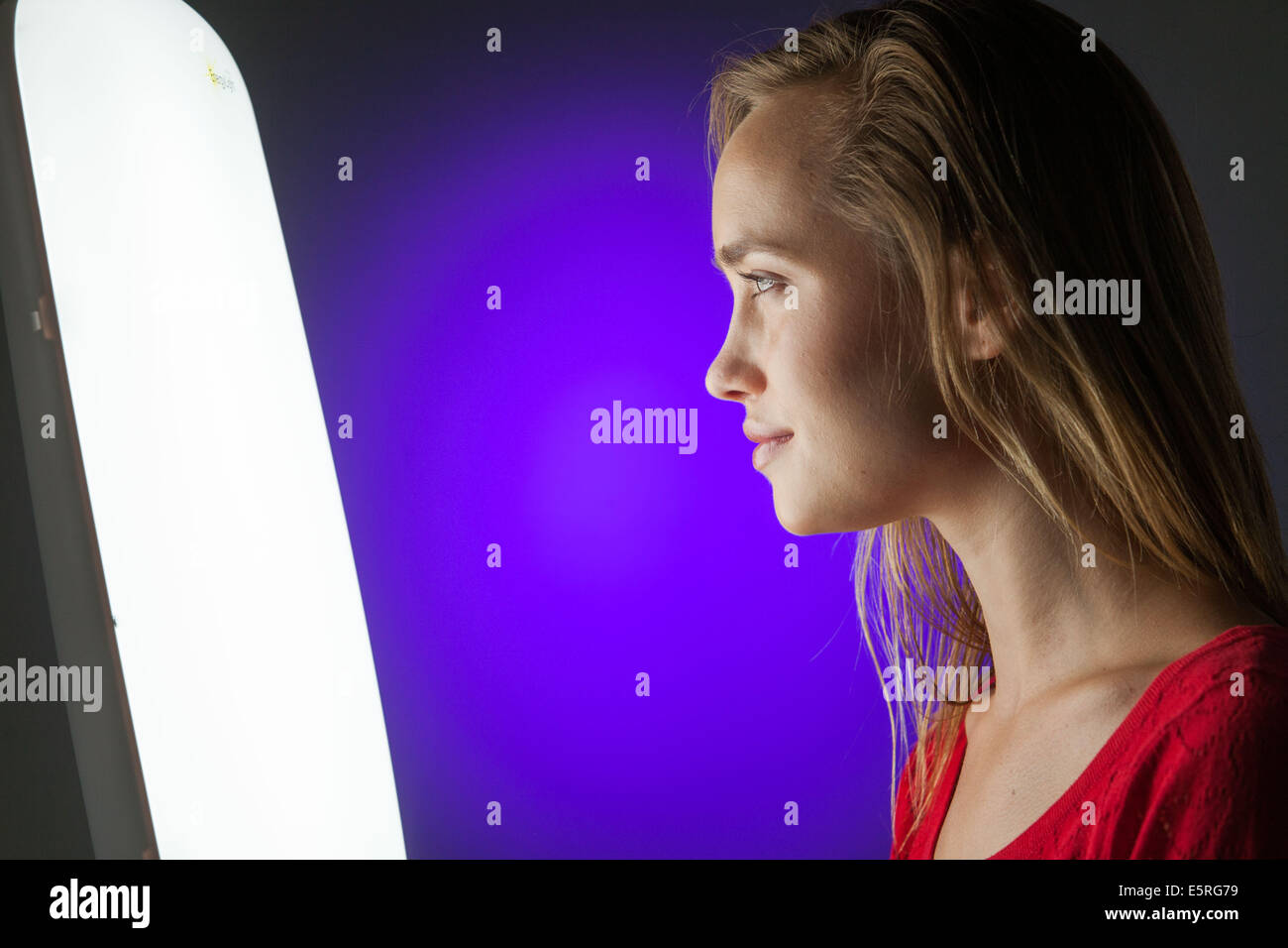 Light therapy or phototherapy treatment of depression with light