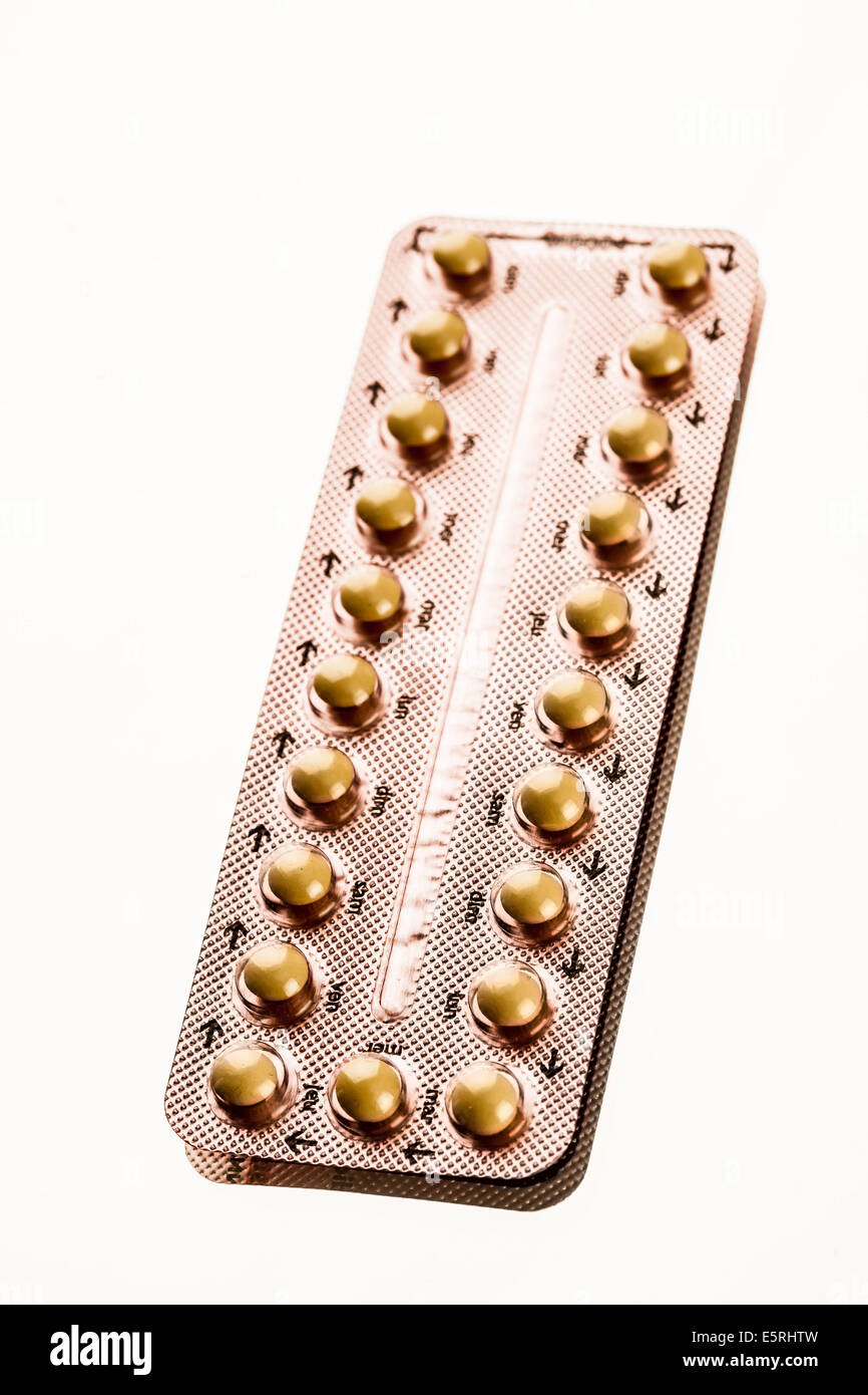 Contraceptive pill. Stock Photo