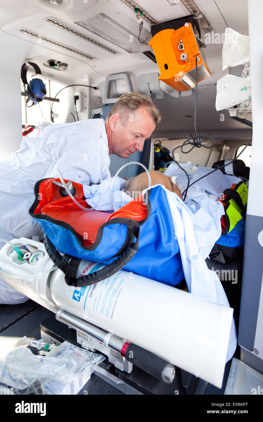 Emergency Medical Services, Limoges, France. Stock Photo