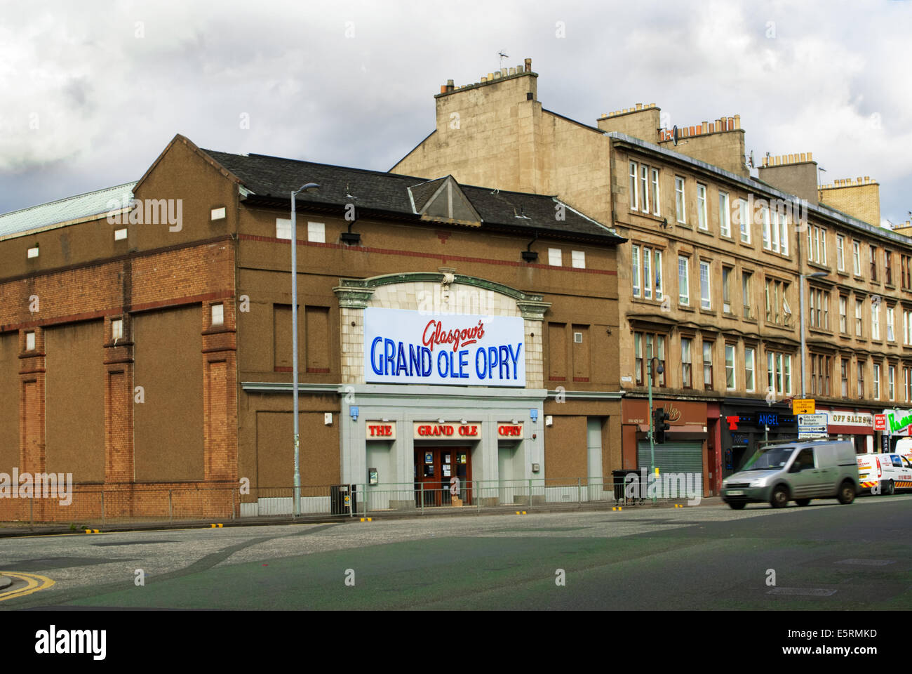 The Grand Ole Opry building, a Country & Western club in Glasgow, Scotland Stock Photo