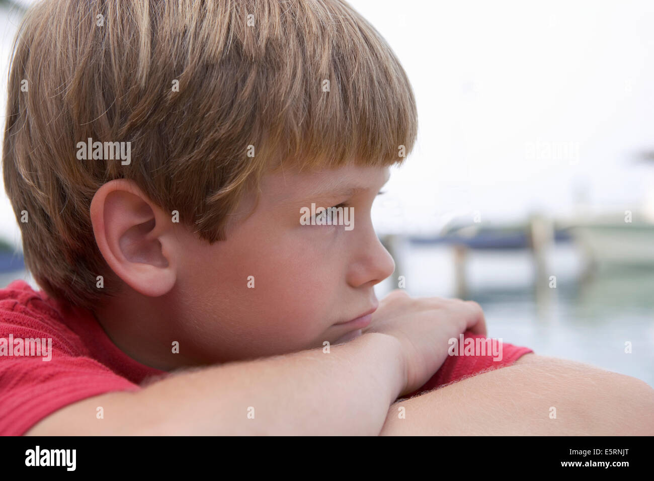 Young blond boy Stock Photo