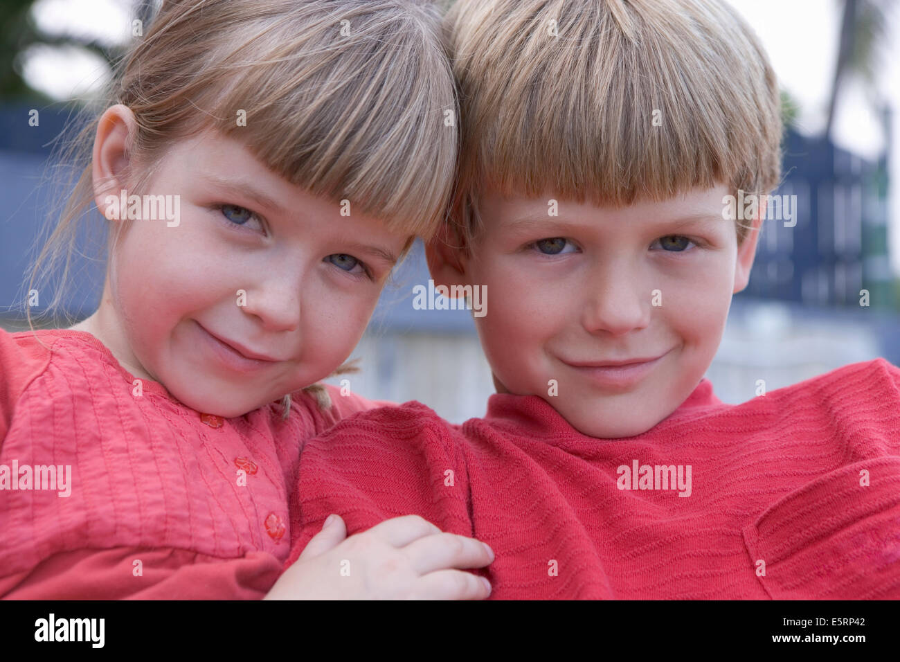 Brother and sister Stock Photo