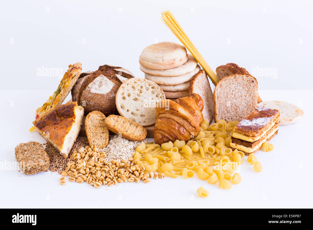 Foods containing gluten Stock Photo Alamy