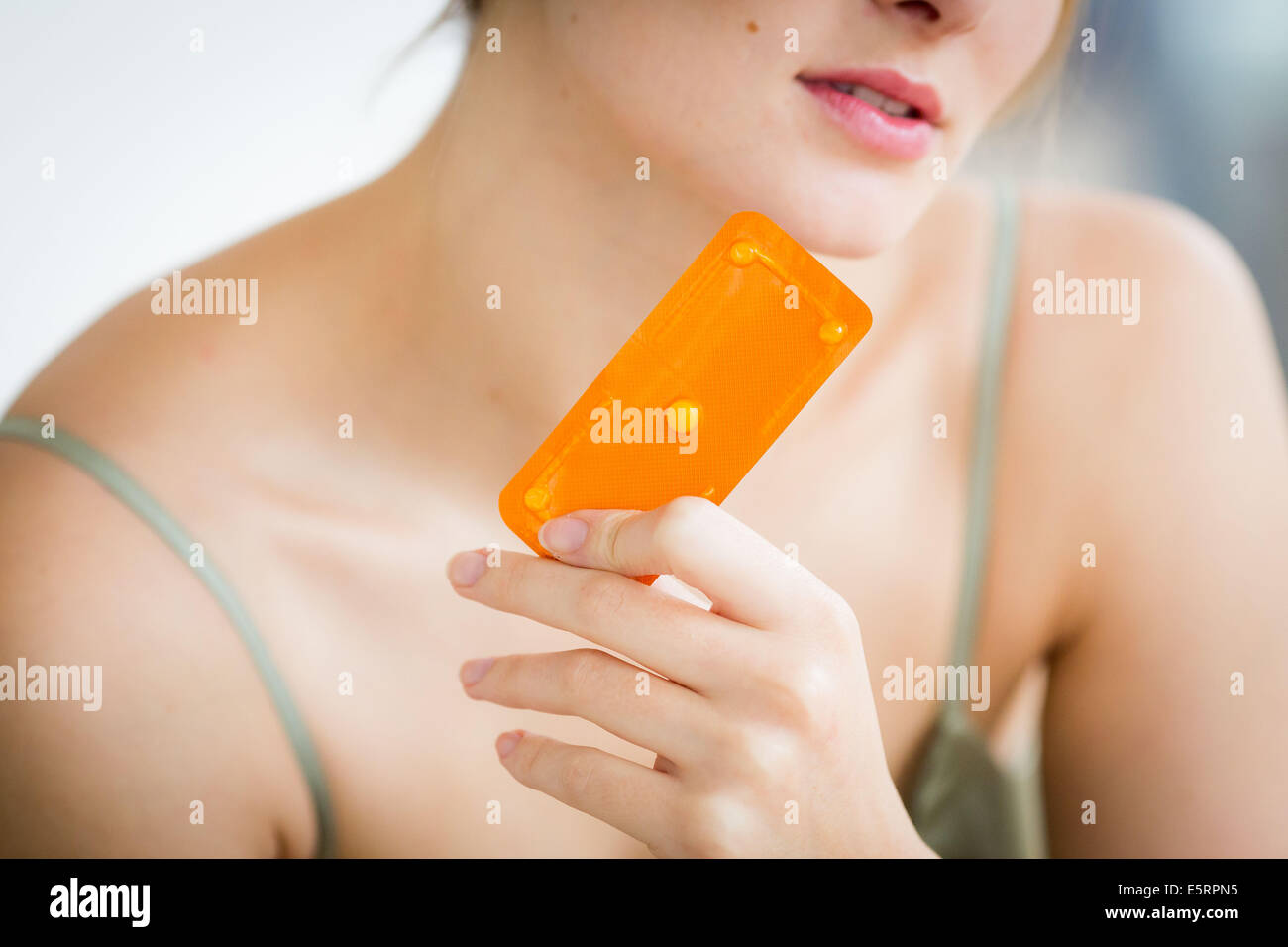Norlevo ® morning-after pill (emergency contraceptive pill) Stock Photo