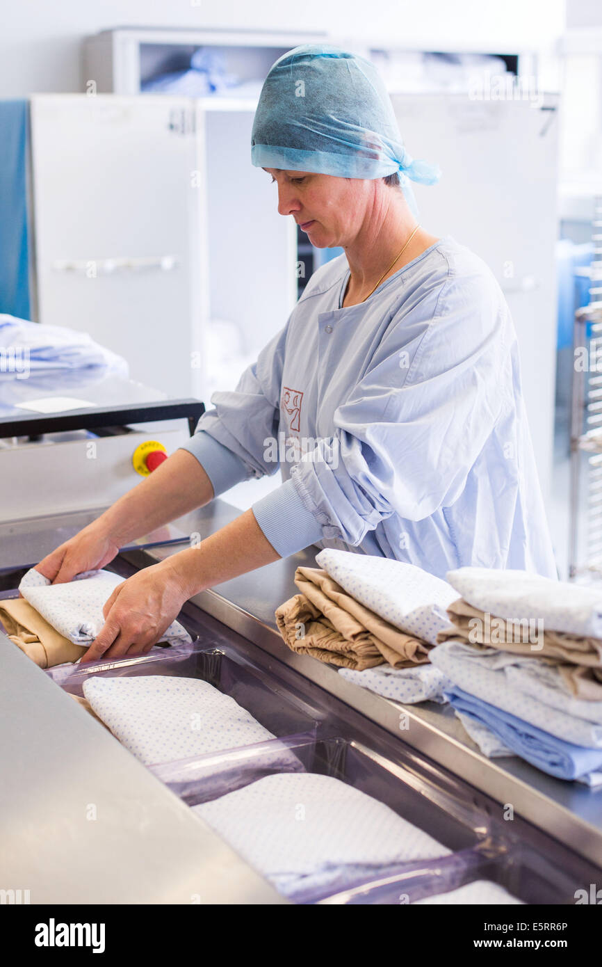 Medical equipment disinfection. Bordeaux hospital, France Stock Photo Alamy