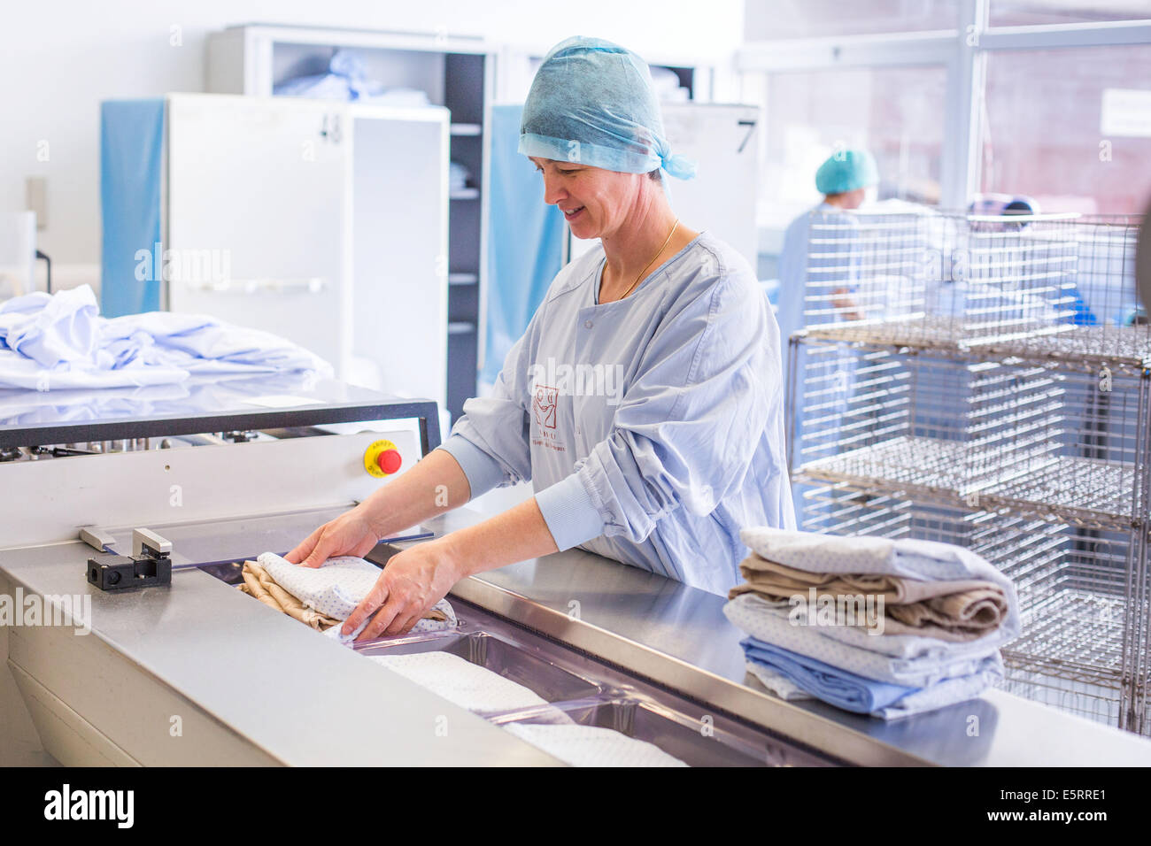 Medical equipment disinfection. Bordeaux hospital, France Stock Photo