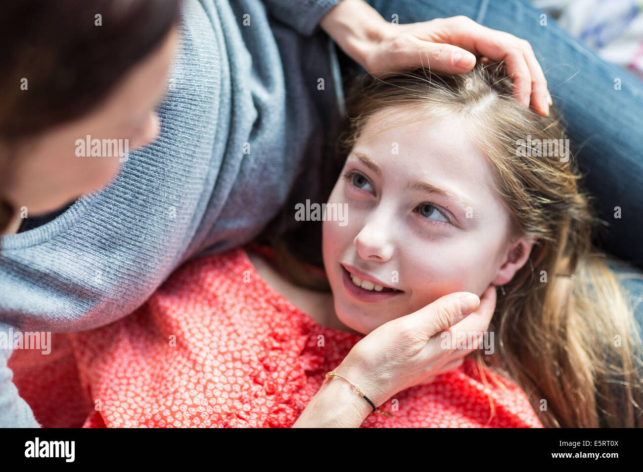 Mother and her 13yearold daughter Stock Photo  Alamy