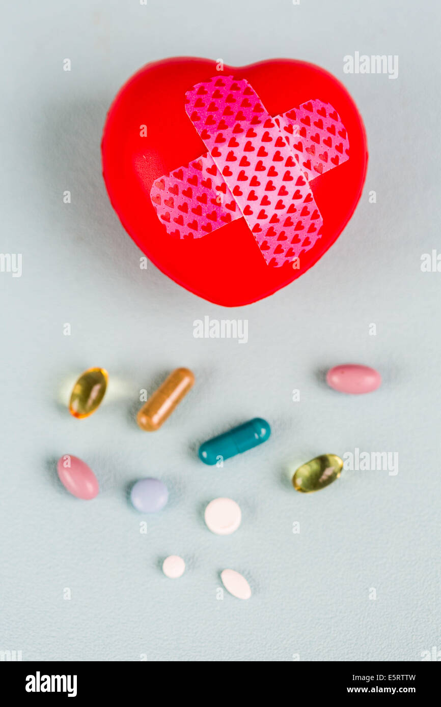 Heart drugs, conceptual image Stock Photo Alamy