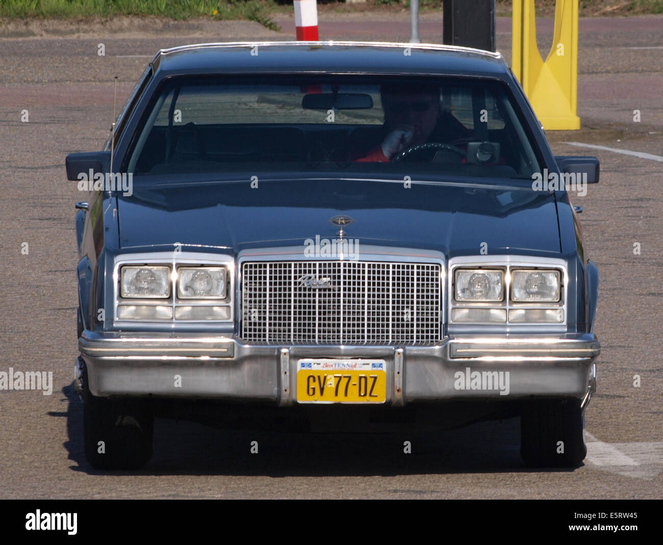 1981 Buick Riviera, Dutch licence registration GV-77-DZ, pic2 Stock Photo