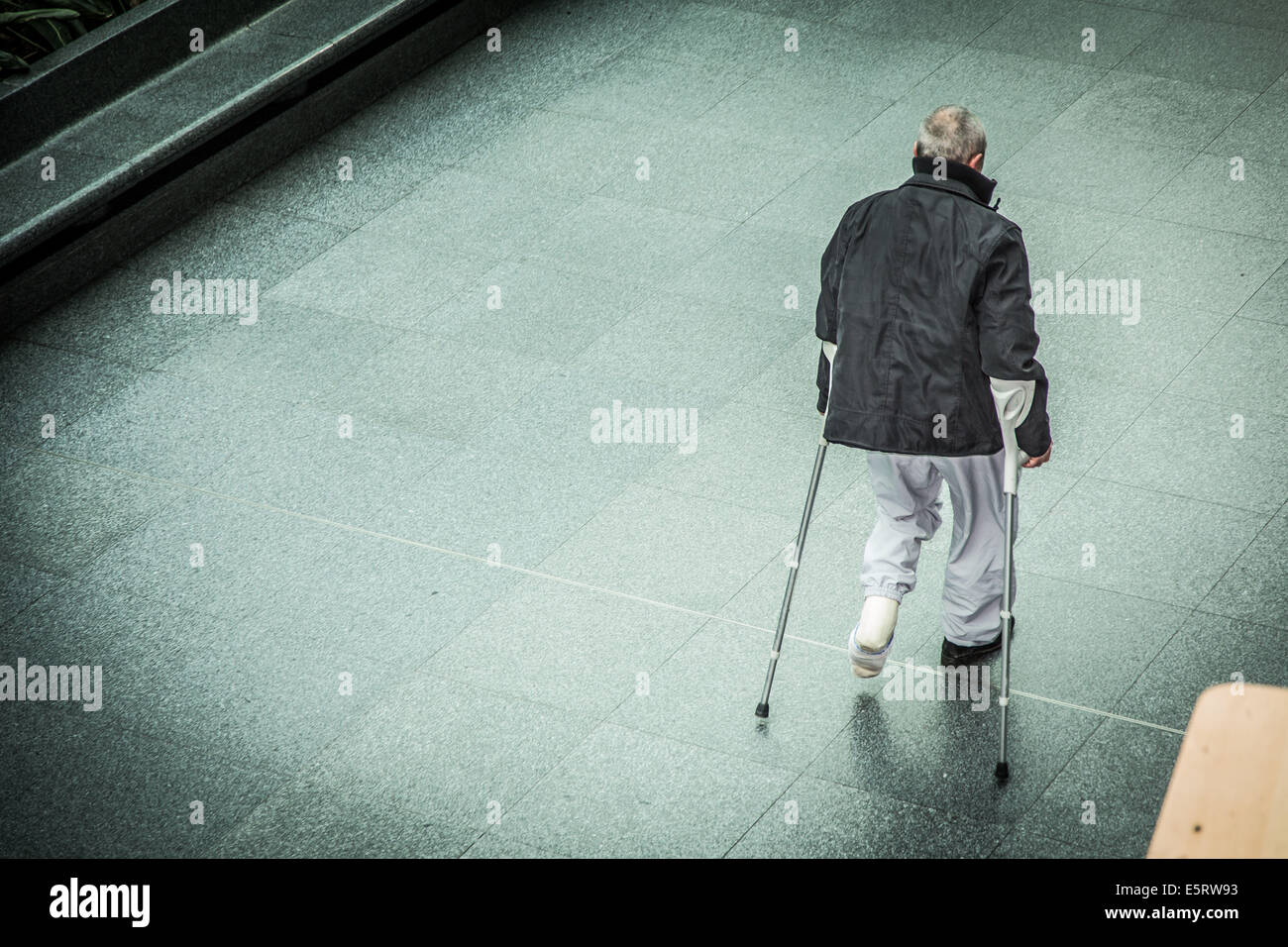 One leg one crutch hires stock photography and images Alamy