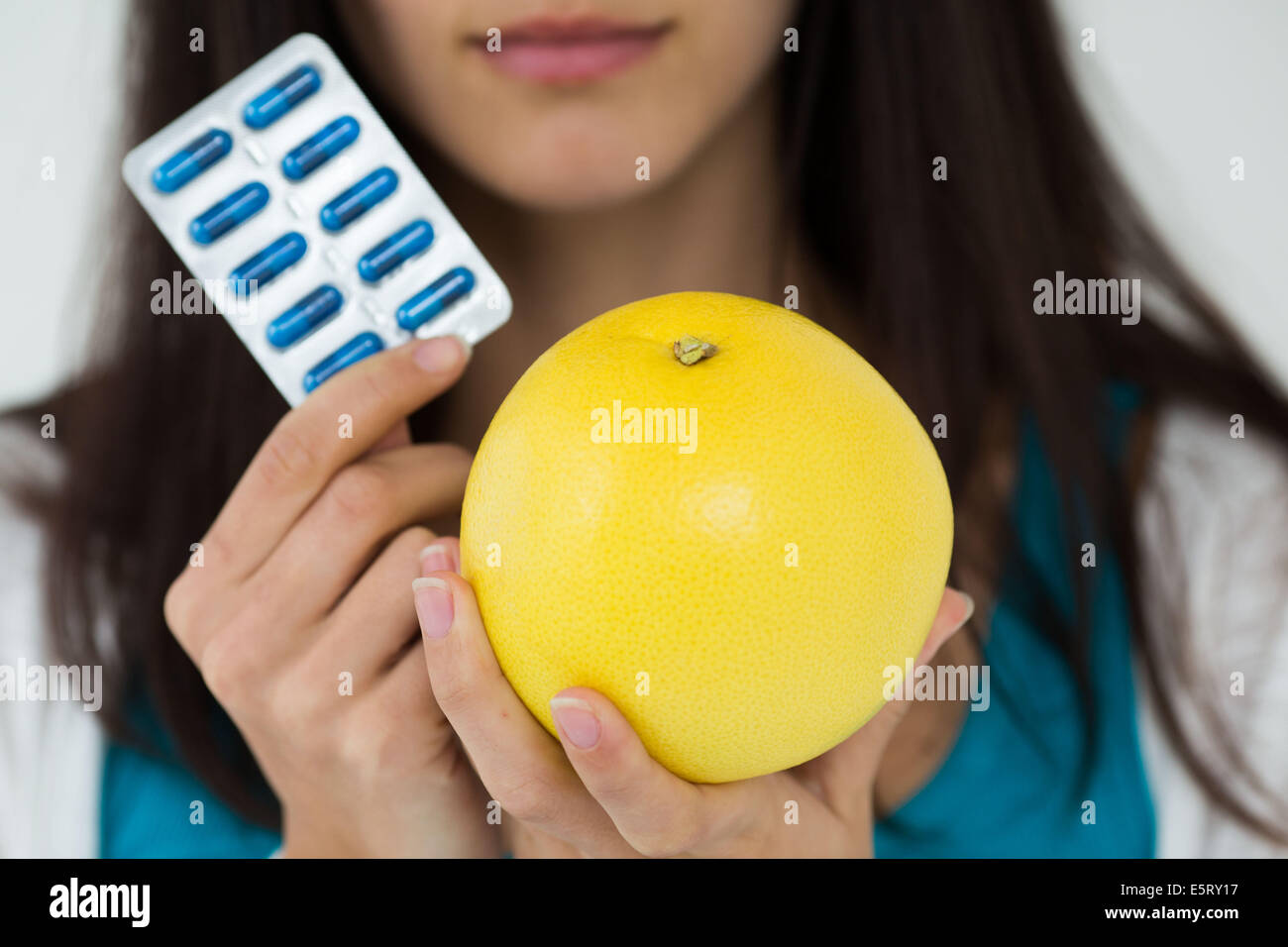 Association of medication and grapefruit, the effect of the drug can be