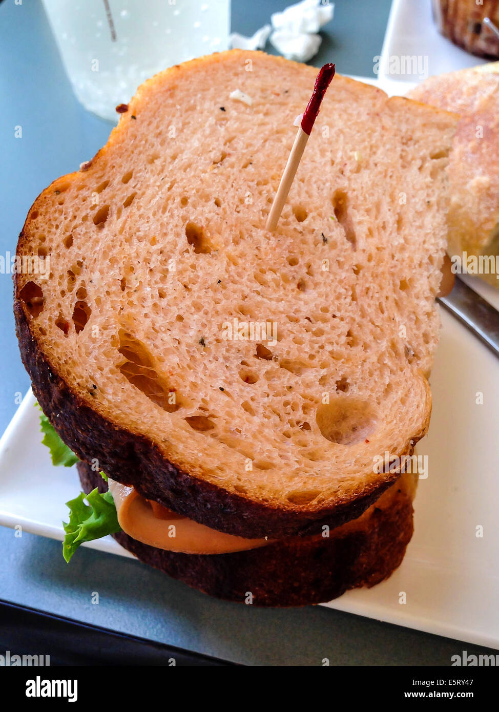 Ham sandwich brown bread hires stock photography and images Alamy