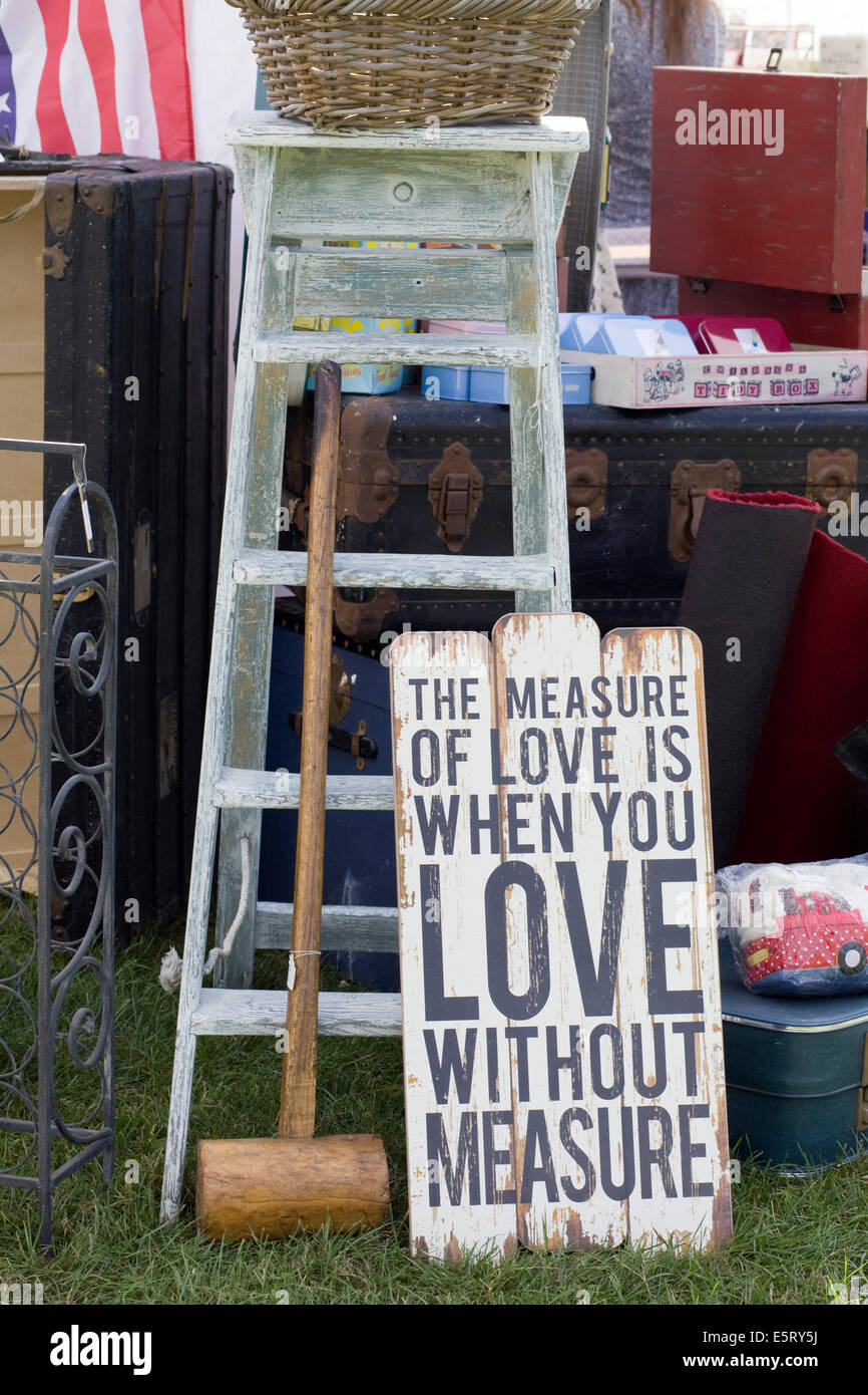 The Measure Of Love Is When You Love Without Measure Sign On A Bric Stock Photo Alamy