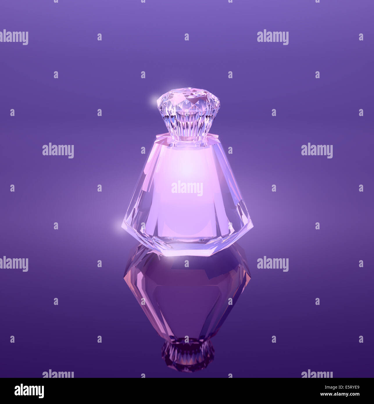 Perfume in a crystal bottle Stock Photo Alamy