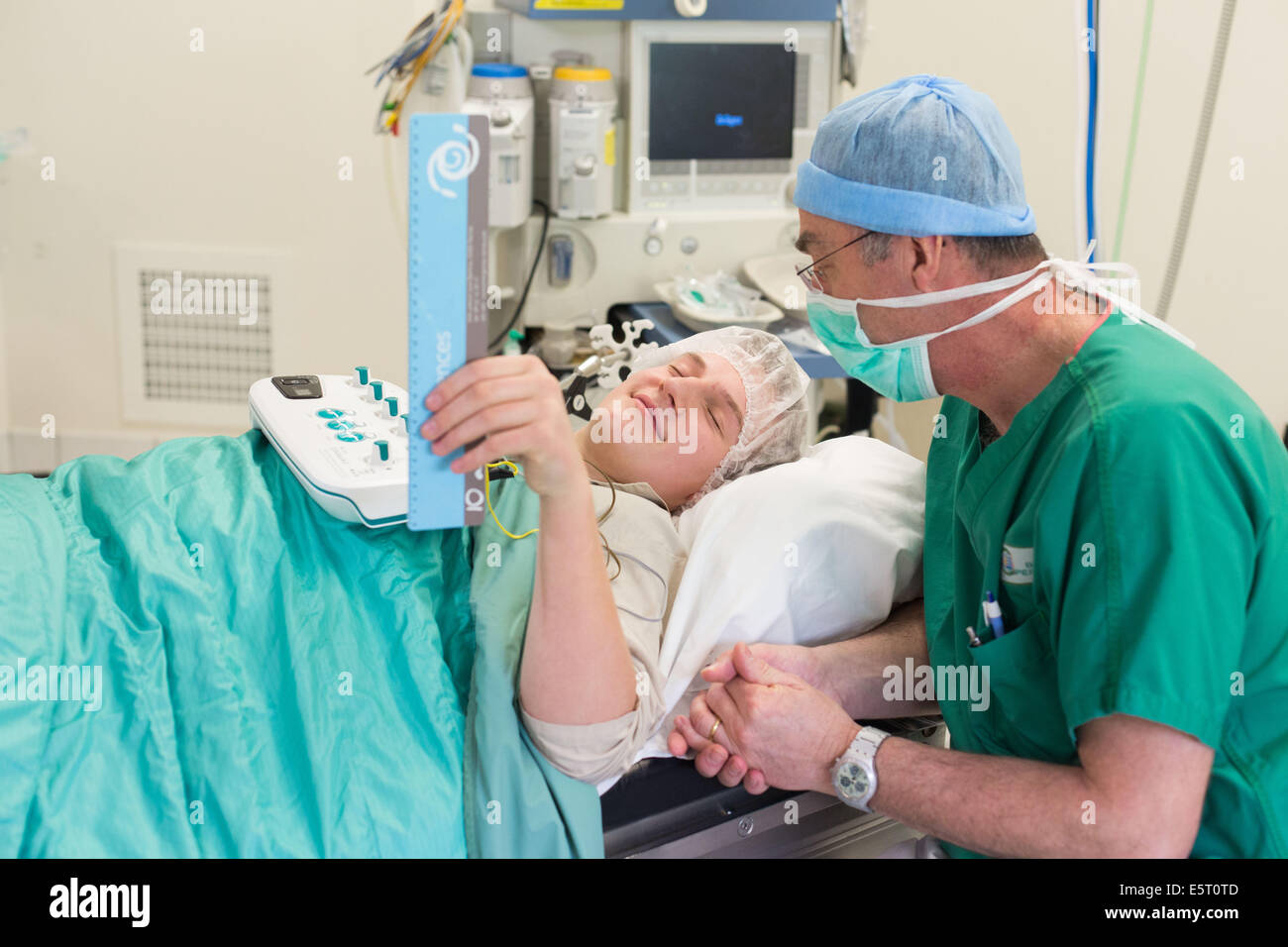 Surgery (ingrown toenail) under hypnosis and acupuncture, The